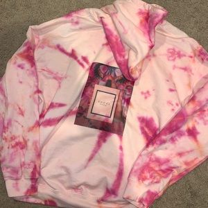 Customized tye dye hoodie with Gucci aesthetic
